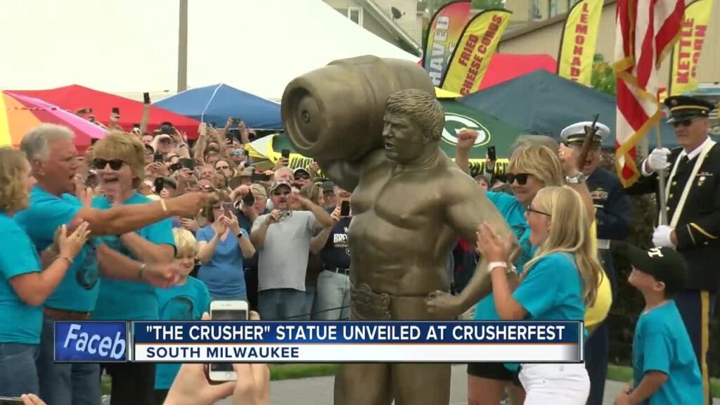 Statue of the famous wrestler, 